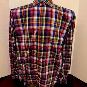 Hammer made Italian woven long sleeve button up